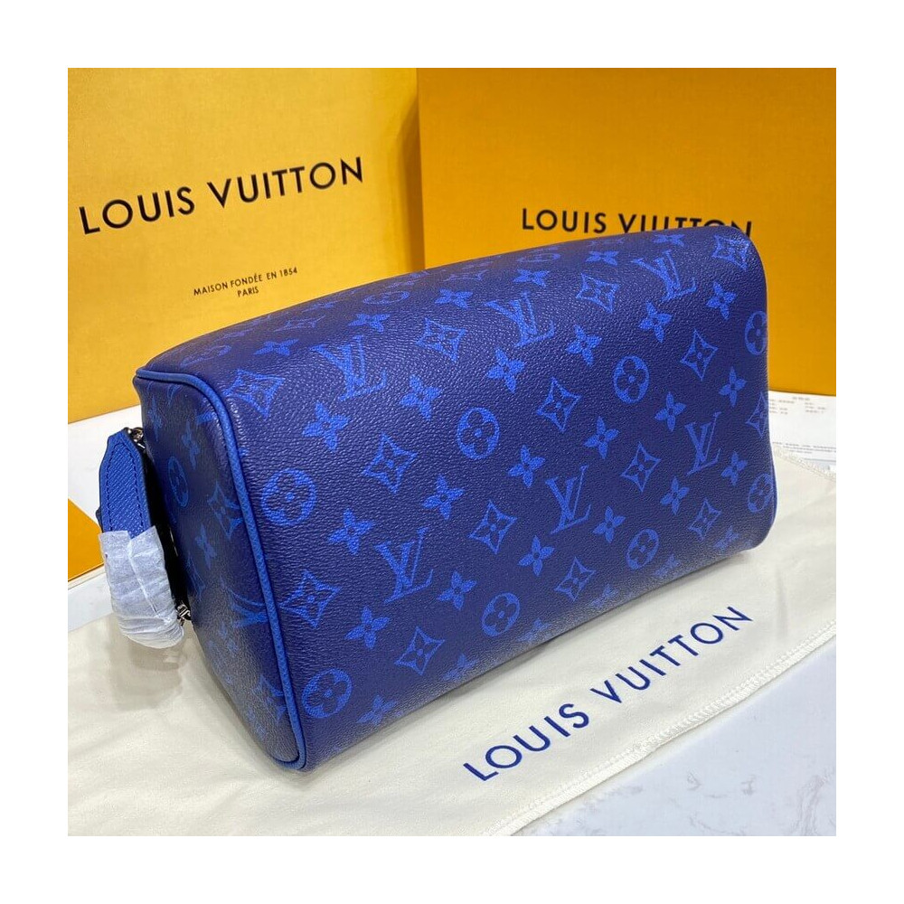 Louis Vuitton Dopp Kit Toilet Pouch M30849 Cobalt Blue