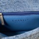 Chanel Heart Crush Chain Flap Bag in Denim Blue AS3829