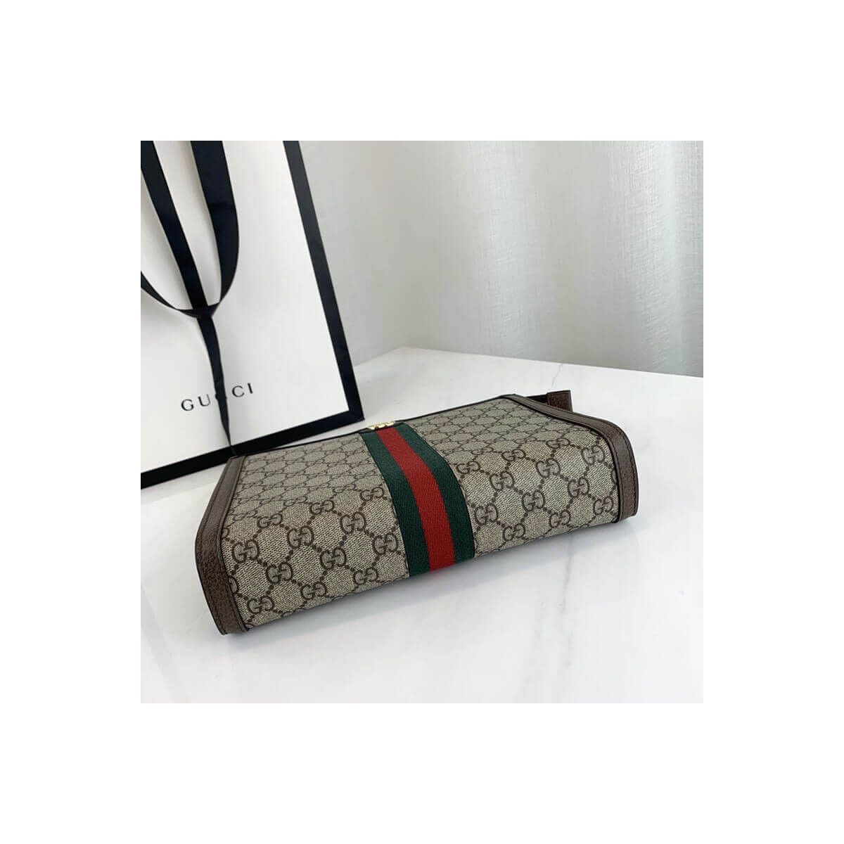 Gucci GG Supreme fabric Ophidia Clutch 625549