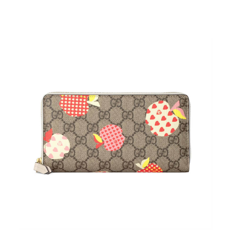 Gucci Les Pommes Zip Around Wallet 663924