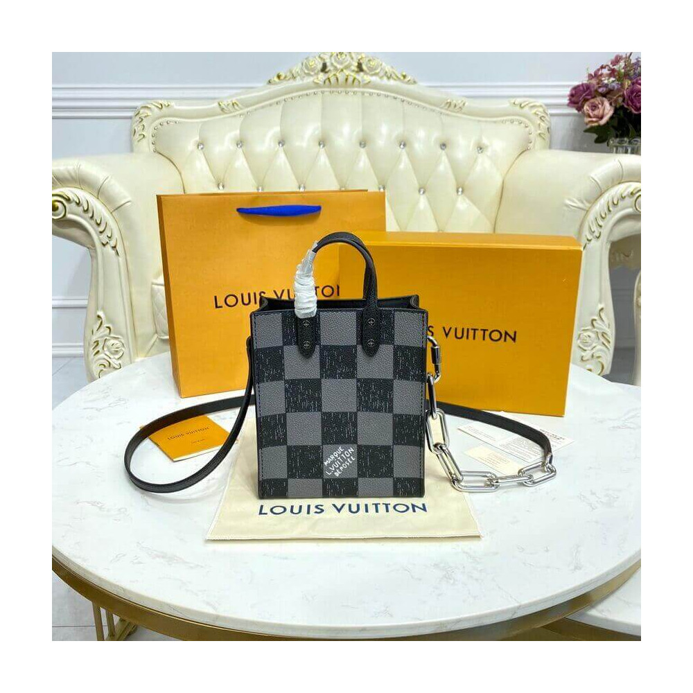 Louis Vuitton Damier Checkerboard Pattern Sac Plat XS N60479