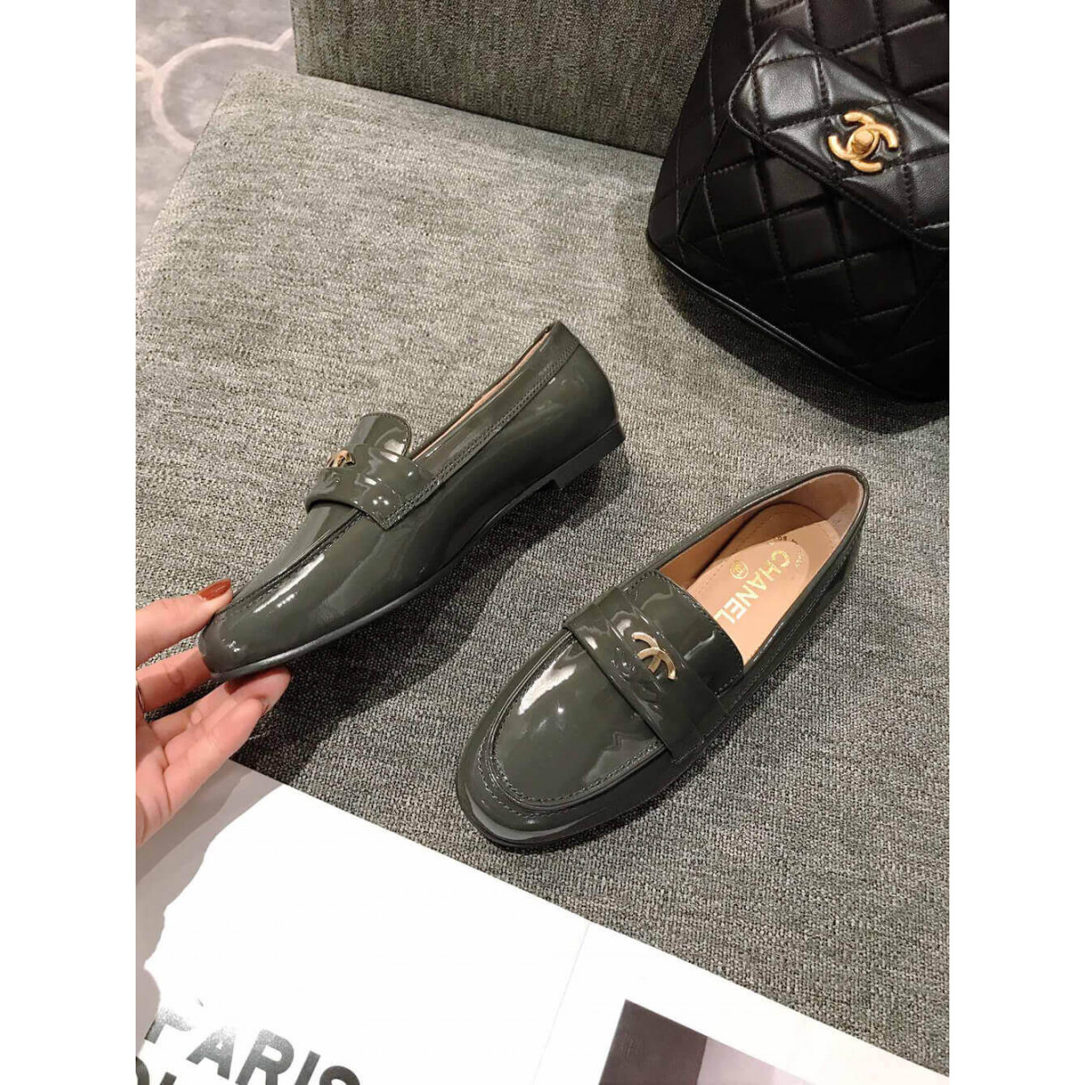 Chanel Patent Leather Loafers G35631