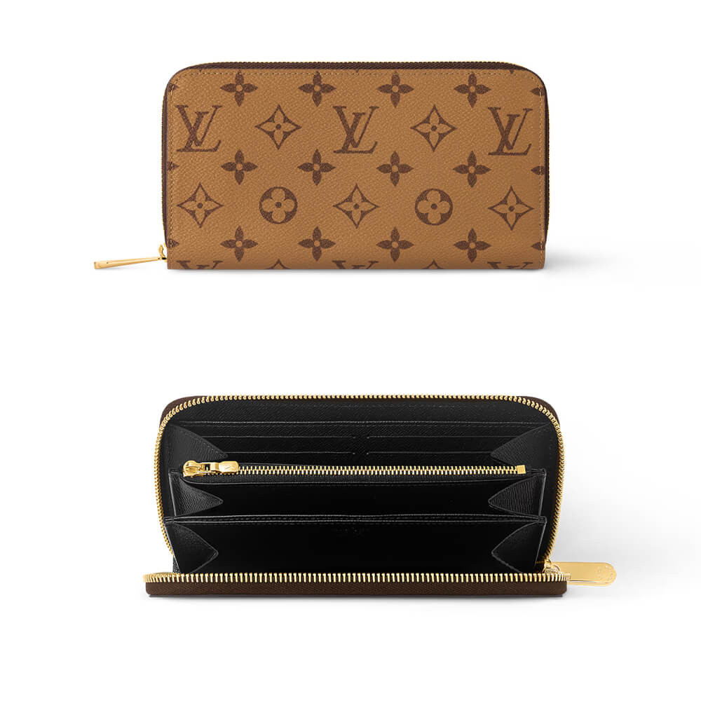 Louis Vuitton Monogram Reverse Canvas Zippy Wallet M82444