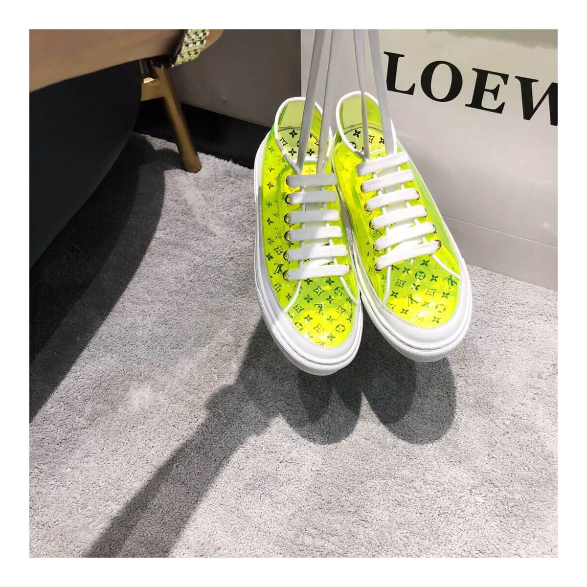 Louis Vuitton Yellow PVC Sneakers