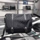 Gucci GG Guccissima Black Medium Nylon Messenger Bag 510334