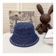 Chanel Badge Denim Bucket Hat D012