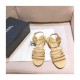 Chanel Lambskin CC Logo Sandals G36958