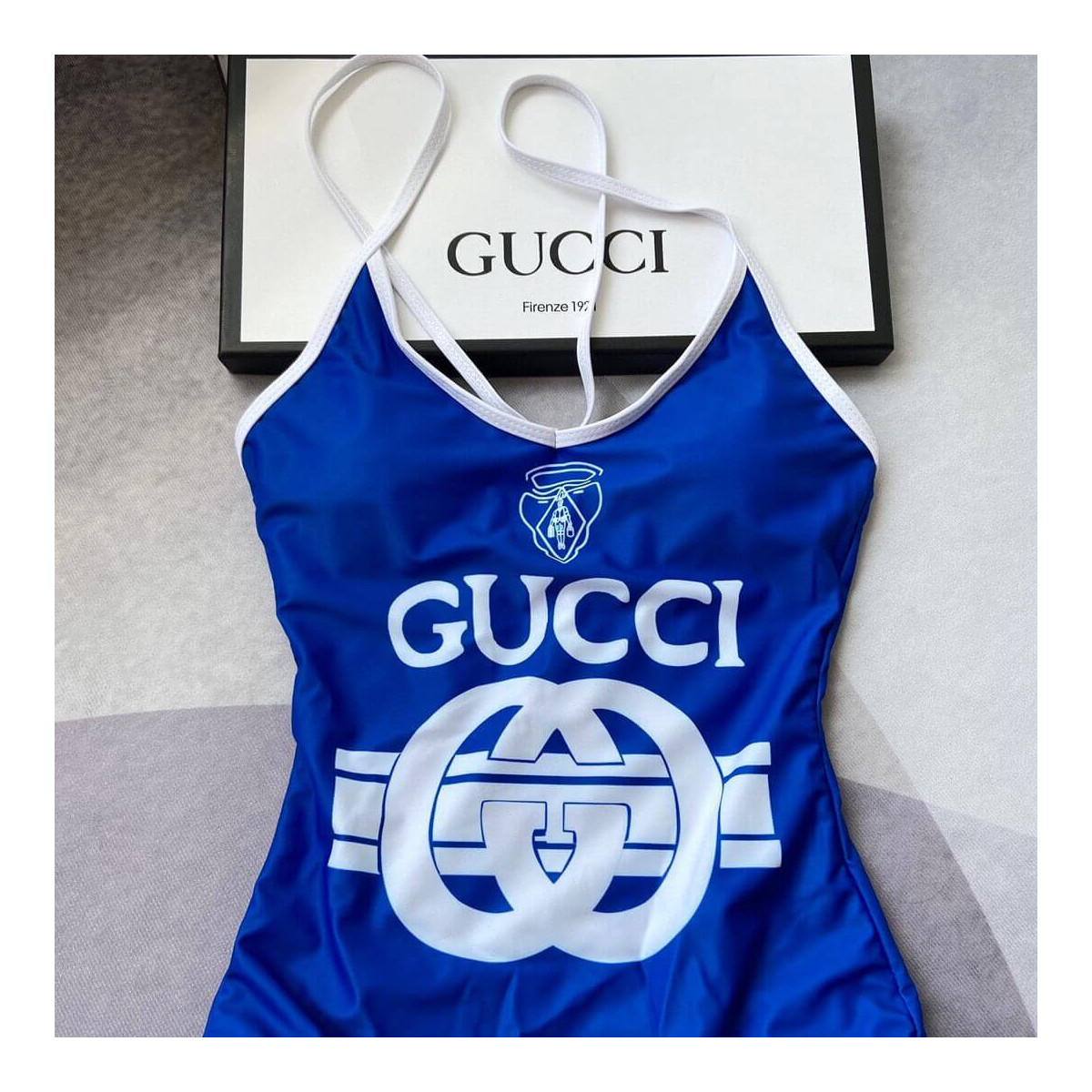 Gucci Logo Print Swimsuit 514977