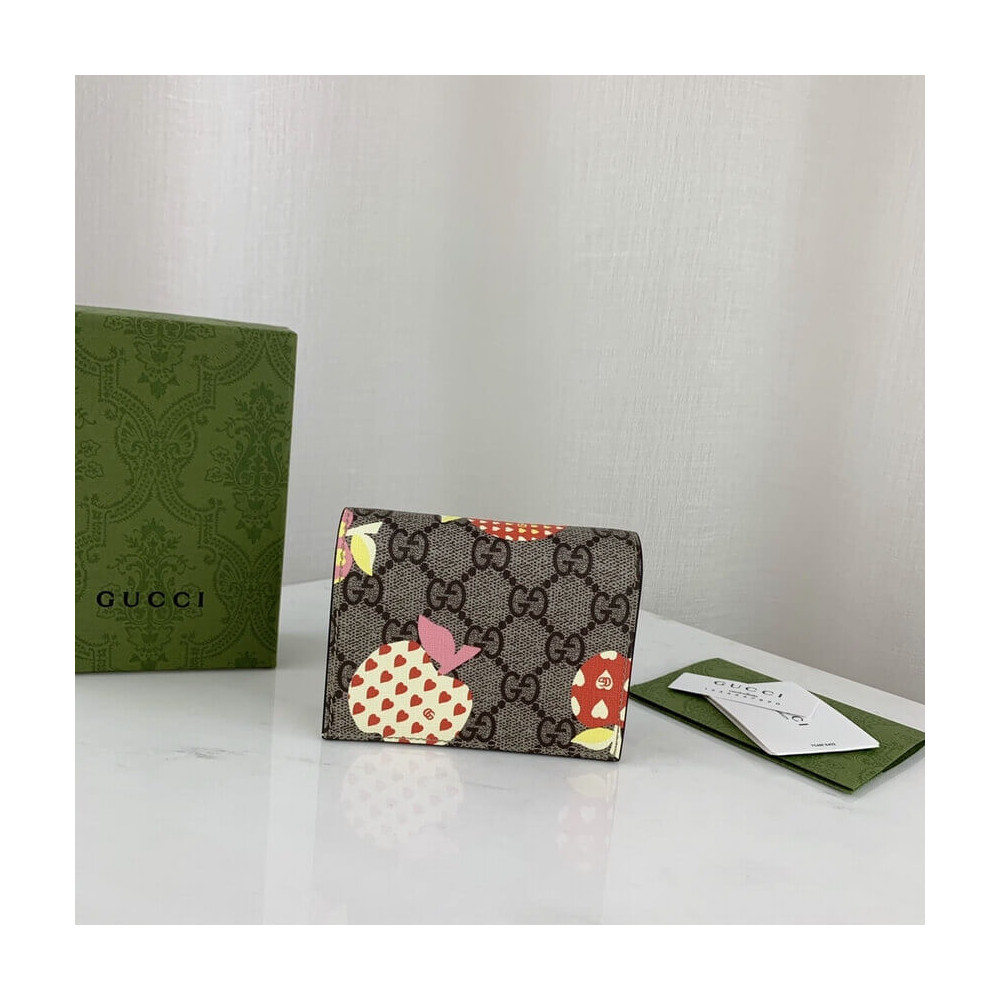 Gucci Les Pommes Card Case Wallet 663922