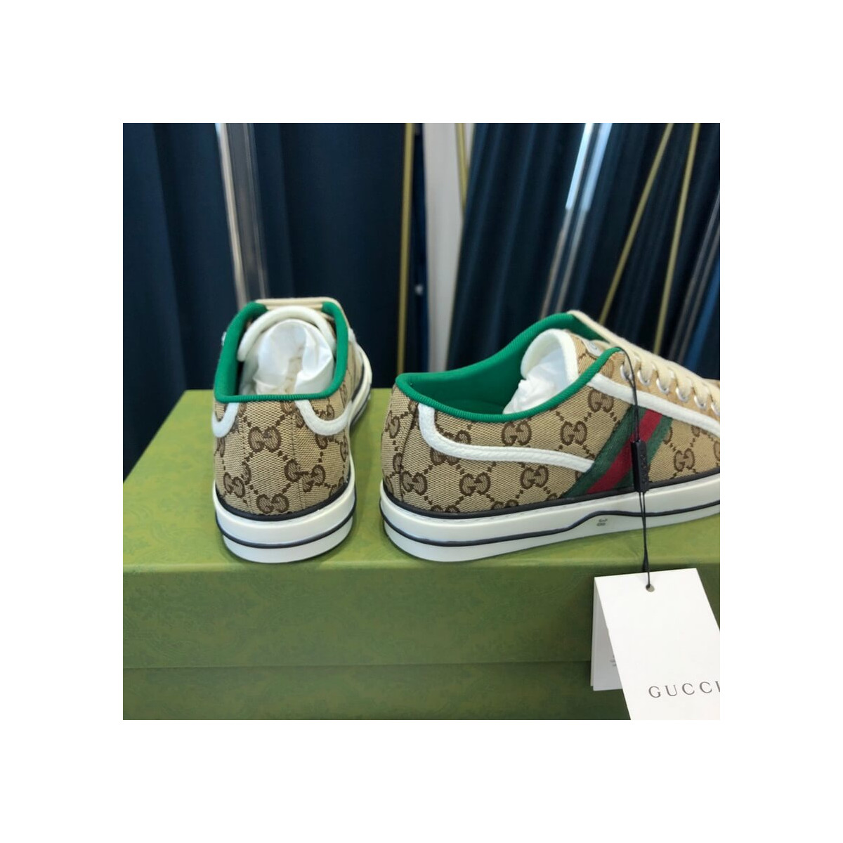 Gucci Tennis 1977 Beige GG Canvas Sneaker 606111