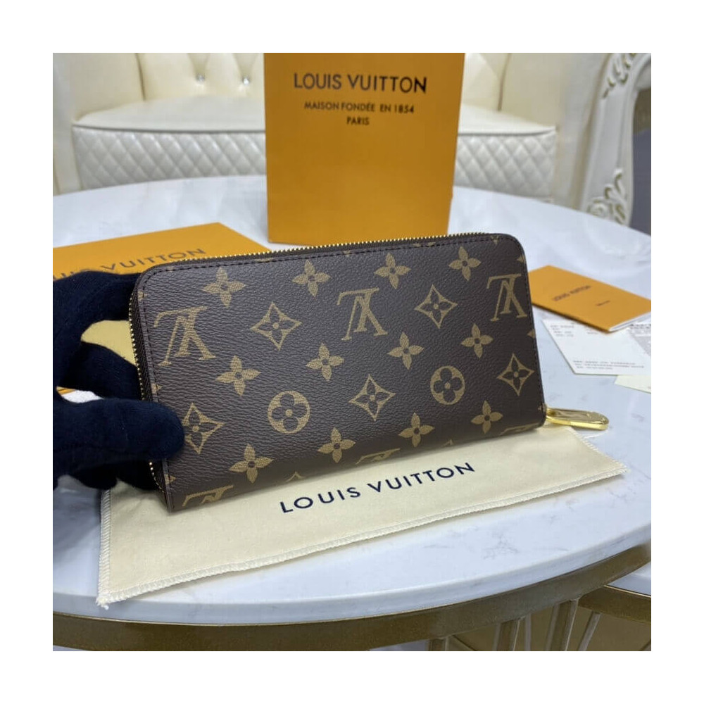 Louis Vuitton Monogram Zippy Wallet M41896 Red