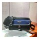 Prada Nylon Cross-Body Bag 2VH074 Black/Blue