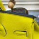 Hermes Birkin 30 Bag Lime Gold Hardware Togo Leather