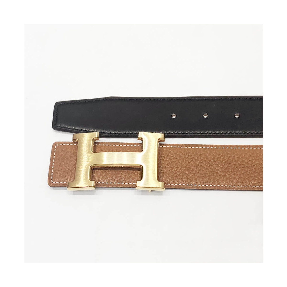 Hermes H Belt Buckle &amp; Reversible Leather Strap 38 mm HB01