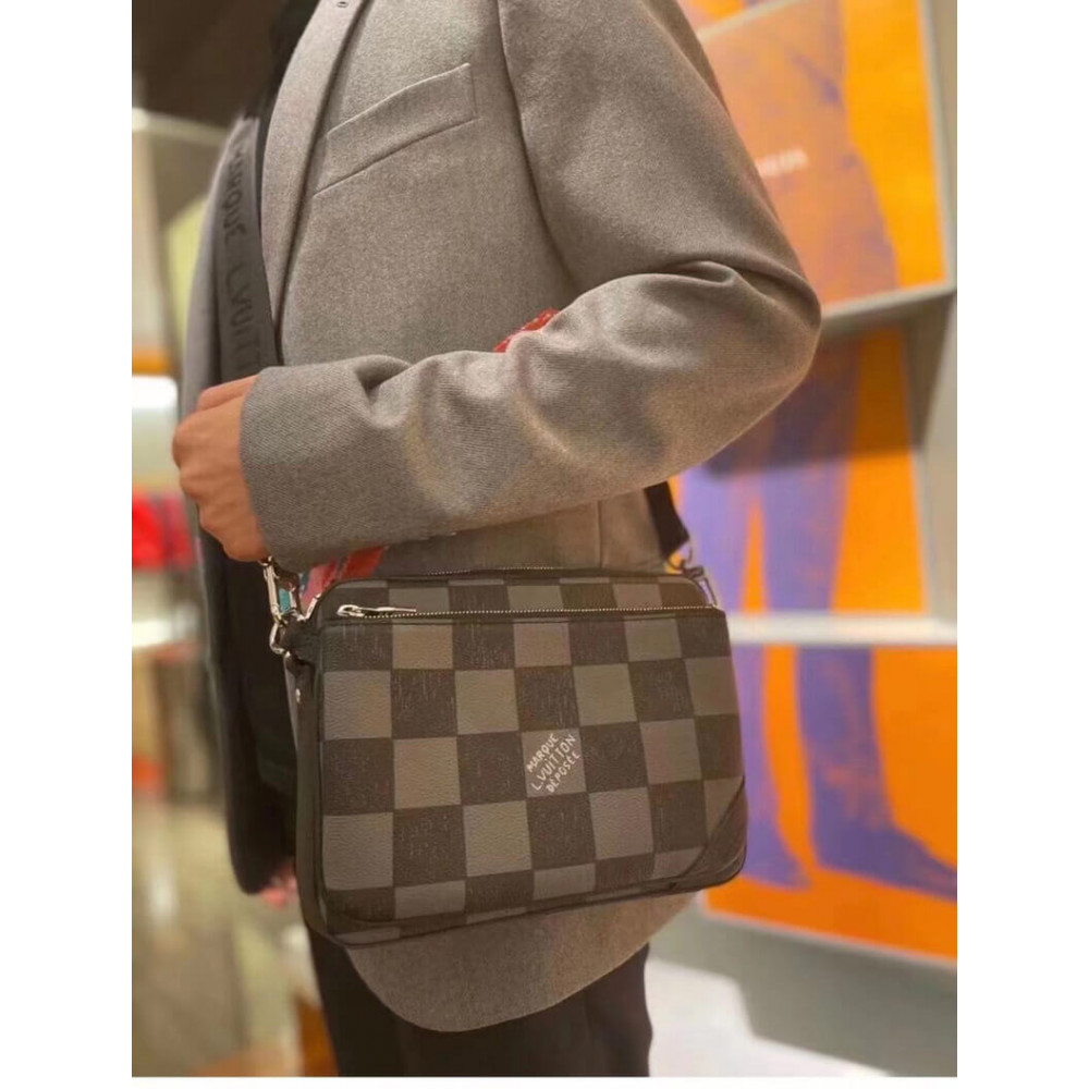 Louis Vuitton Damier Checkerboard Pattern Trio Messenger N80401