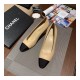 Chanel Two Tone Suede Satin Cap Toe Pumps G35802