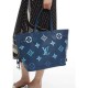 Louis Vuitton Monogram Empreinte Neverfull MM M46514 Blue