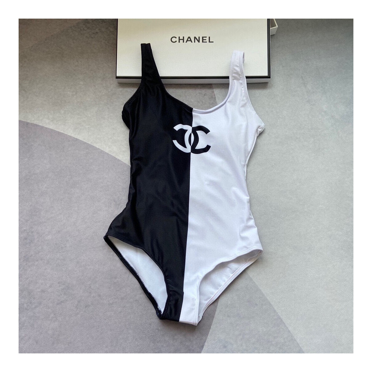 Chanel CC Logo One Piece Swimsuit P62754