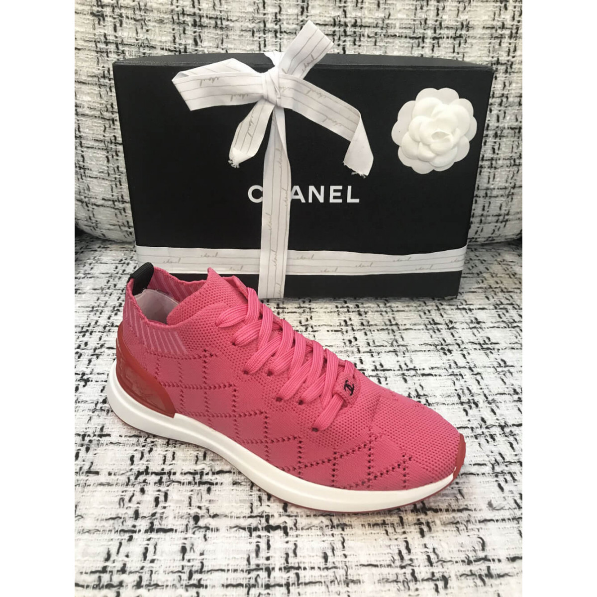 Chanel Mixed Fibers Sneakers G35549