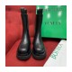 Bottega Veneta Black Lug Boots in Calfskin 592045