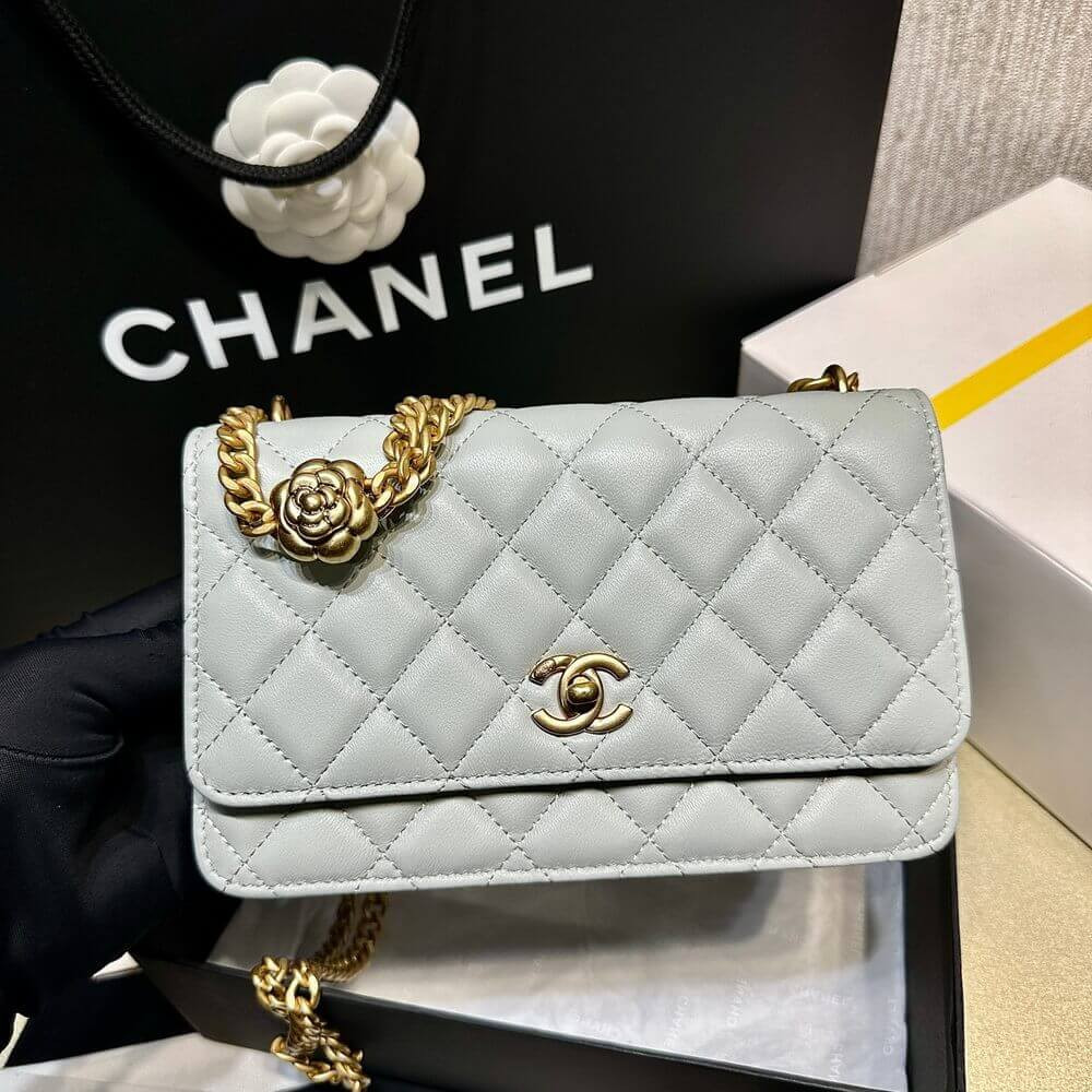 Chanel Camellia Crush Wallet On Chain Lambskin AP3297