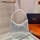 Prada Satin Mini-Bag With Artificial Crystals 1NE515