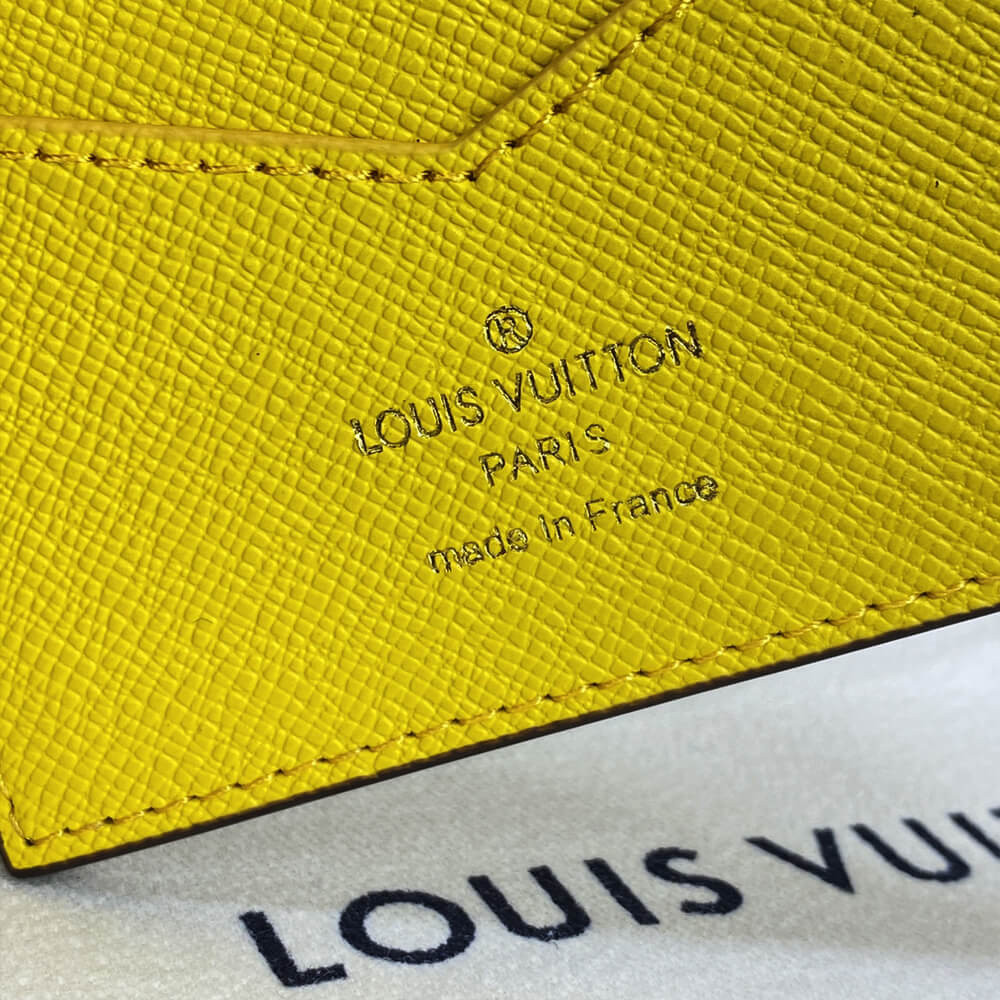 Louis Vuitton Christmas Animation 2022 Passport Cover M81614 Yellow