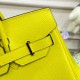 Hermes Birkin 30 Bag Lime Gold Hardware Togo Leather