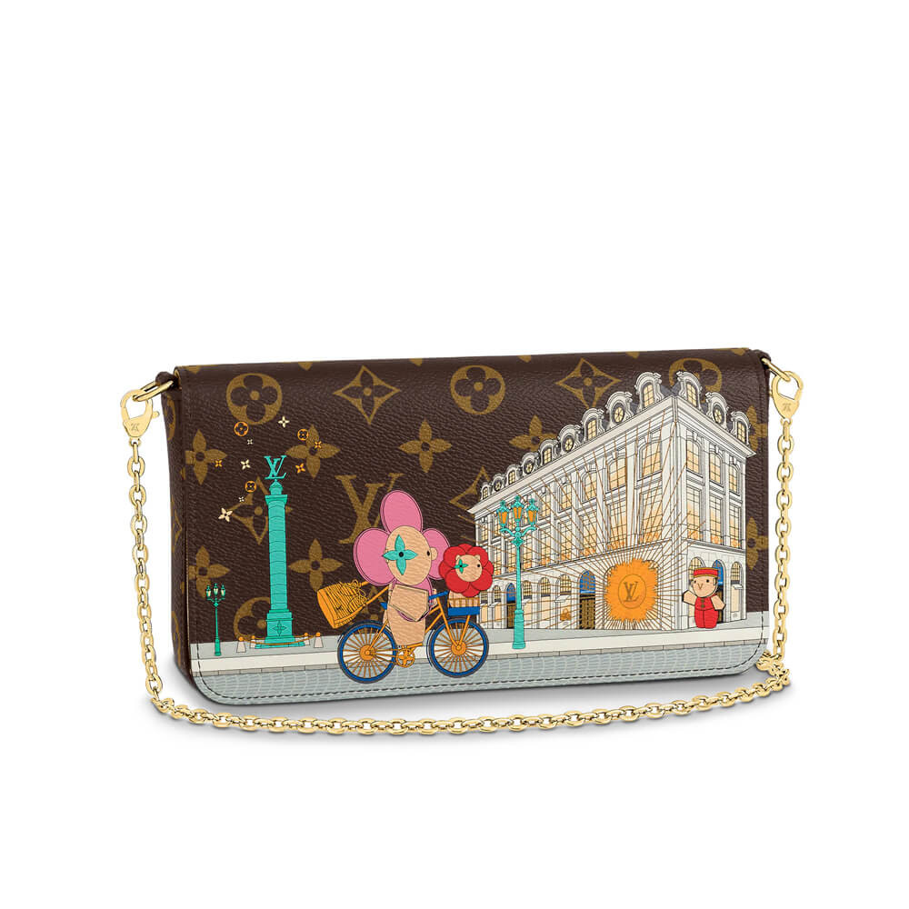 Louis Vuitton Christmas Animation 2022 Felicie Pochette M81545