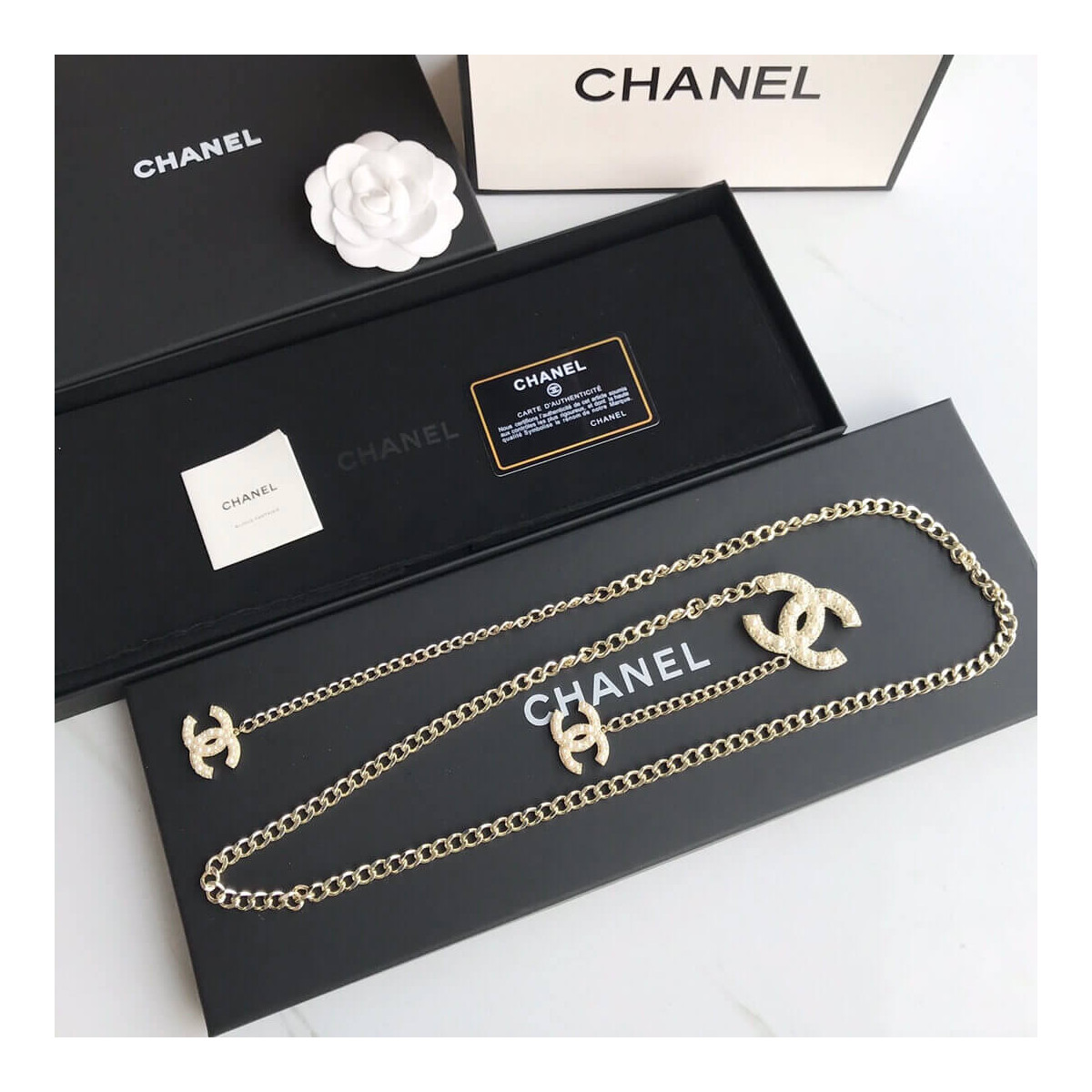 Chanel CC Logo Chain Belt 460976