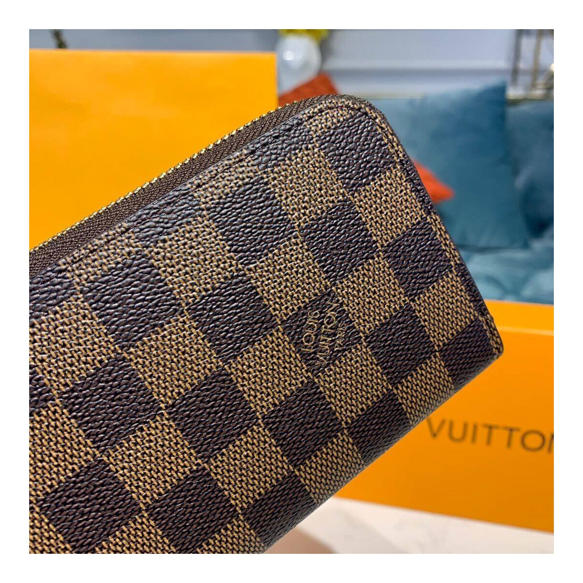 Louis Vuitton Damier Ebene Clemence Wallet N60534 N41626