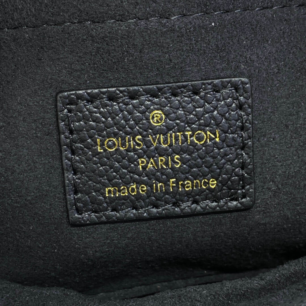 Louis Vuitton Bagatelle Bag M46735 Black Monogram Empreinte With Studs