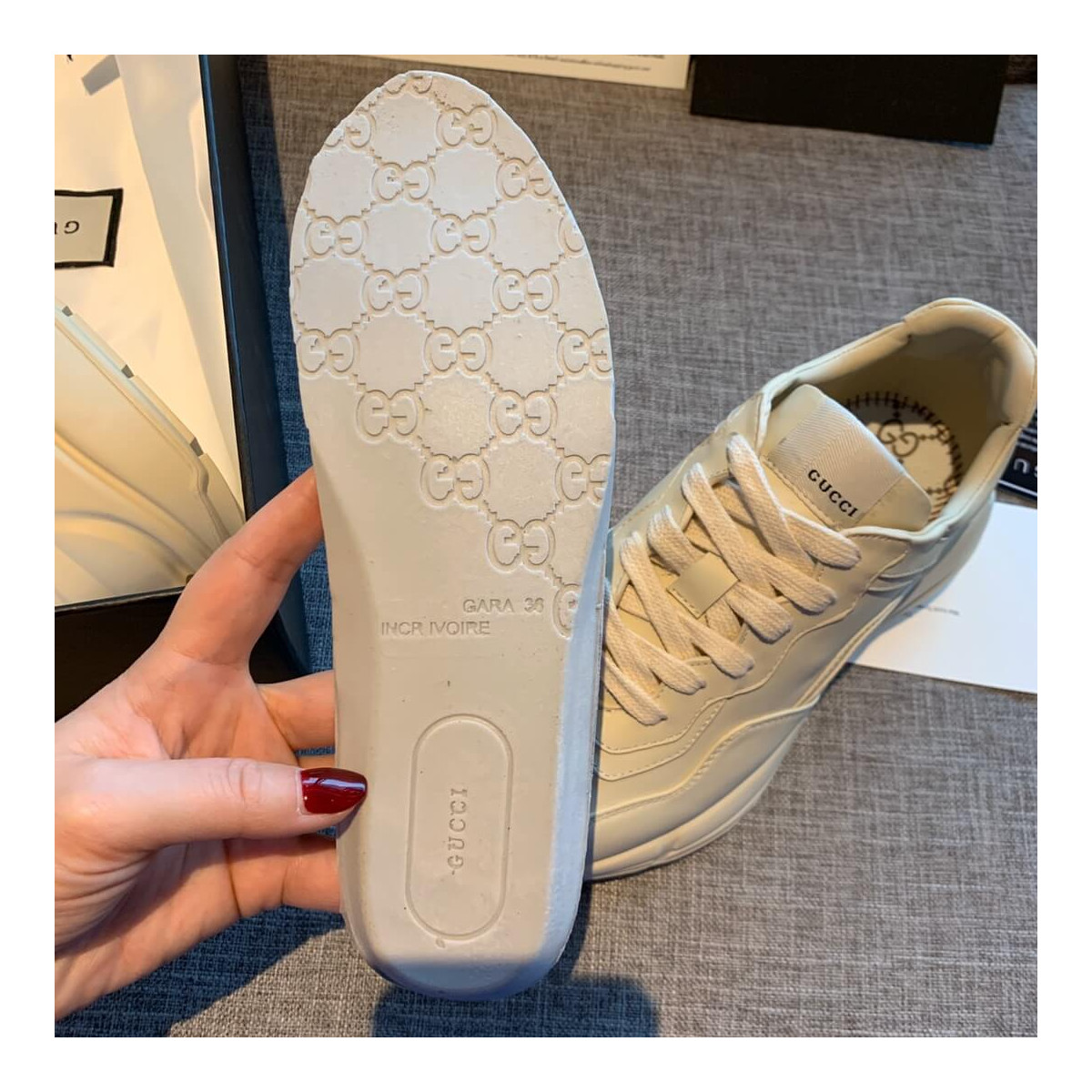 Gucci Rhyton Leather Sneaker 500878