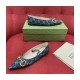 Gucci Ballet Flat With Horsebit In Blue Denim 621161