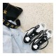 Chanel High Top with Chain Sneakers G35600 White / Black