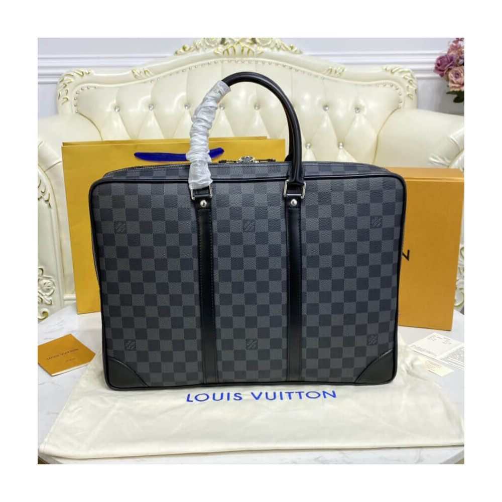 Louis Vuitton Damier Graphite Canvas Porte-Documents Voyage N41125