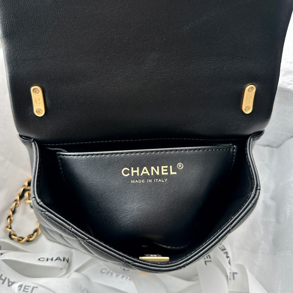 Chanel Mini Flap Bag with Pearl Top Handle Chain AS4385