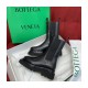 Bottega Veneta Black Lug Boots in Calfskin 592045