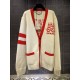 Gucci Far Better Not Slogan-Jacquard Wool Cardigan