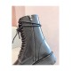 Ann Demeulemeester Calfskin Lace-Up Ankle Boots A145