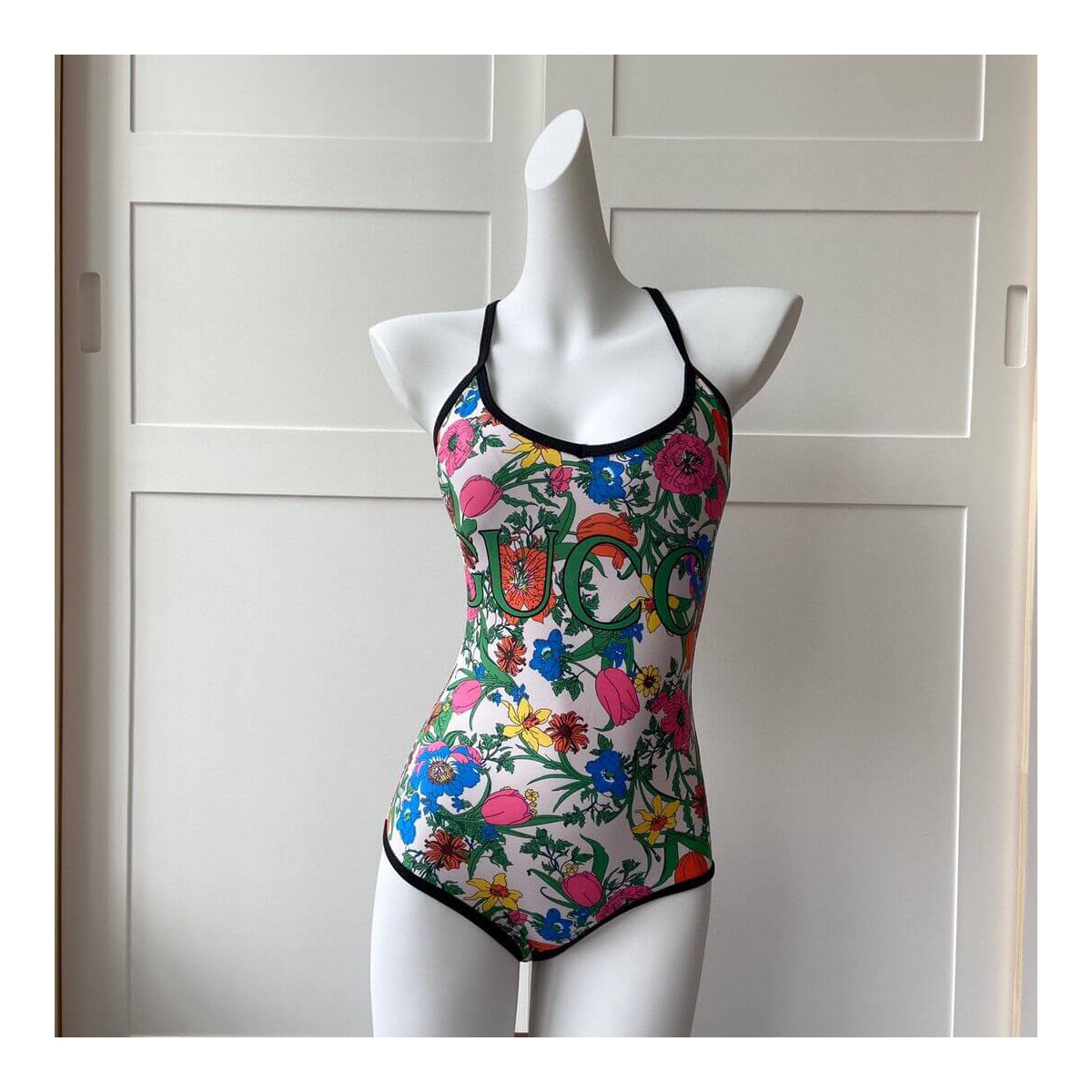 Gucci Pop Flora Print One Piece Swimsuit 514977-1