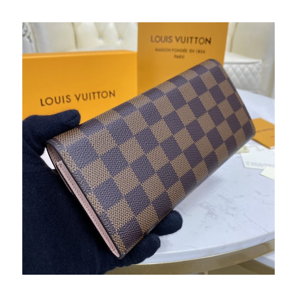 Louis Vuitton Damier Ebene Emilie Wallet N60214 N63544