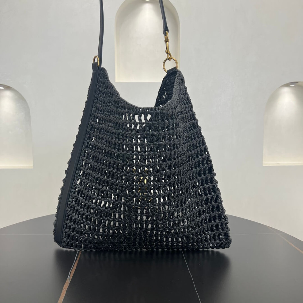 Saint Laurent Oxalis Bag in Raffia Macrame 781289