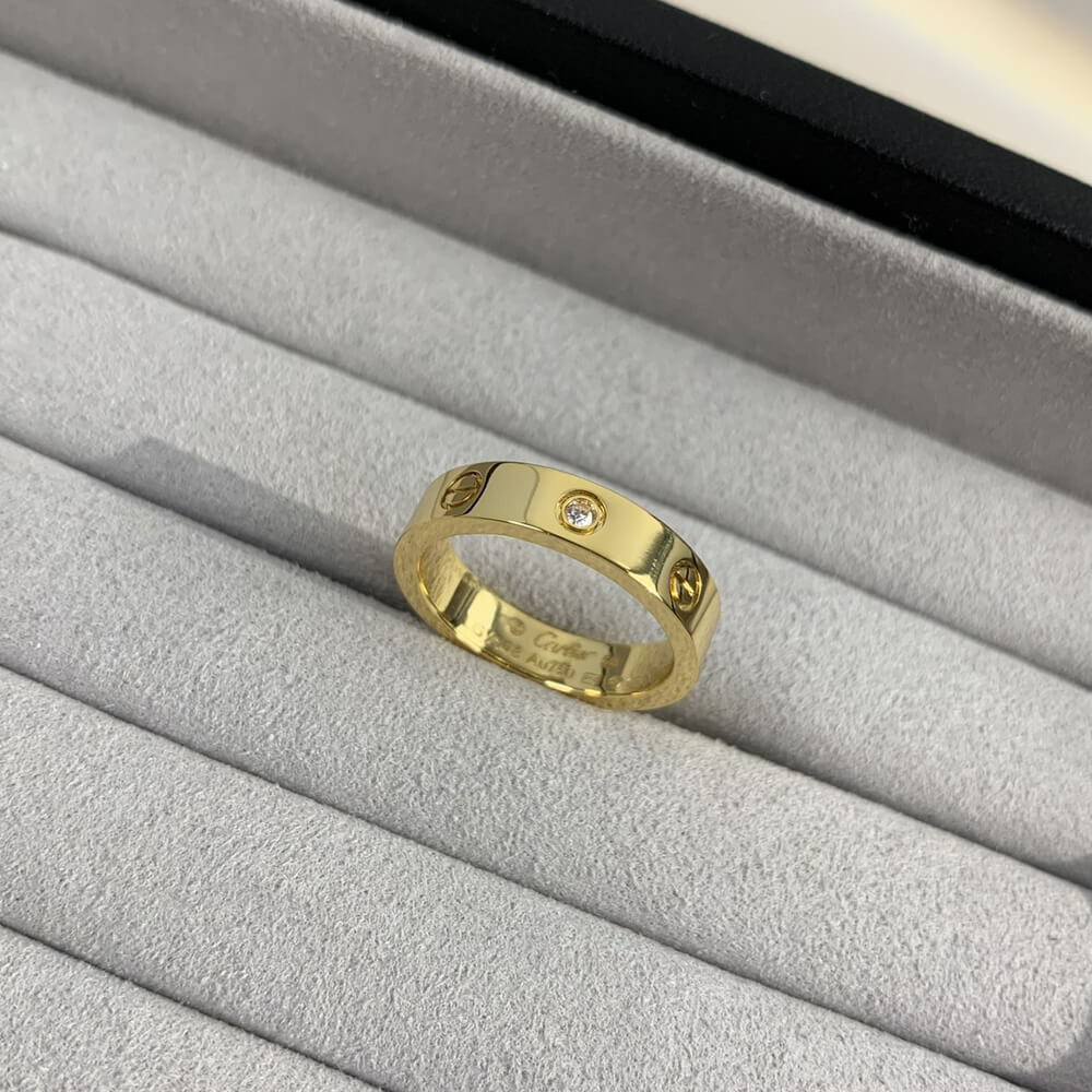 Cartier Love Wedding Band Fashion Ring 1 Diamond