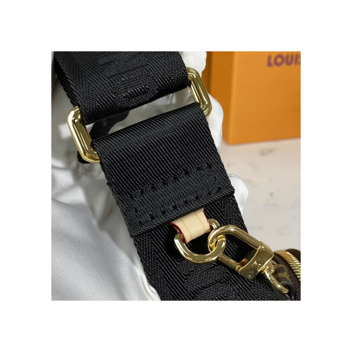 Louis Vuitton Pochette Bandouliere Multi Strap J02487 Black