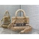 Christian Dior Medium Lady D-Lite Bag M05659 in Cannage Shearling