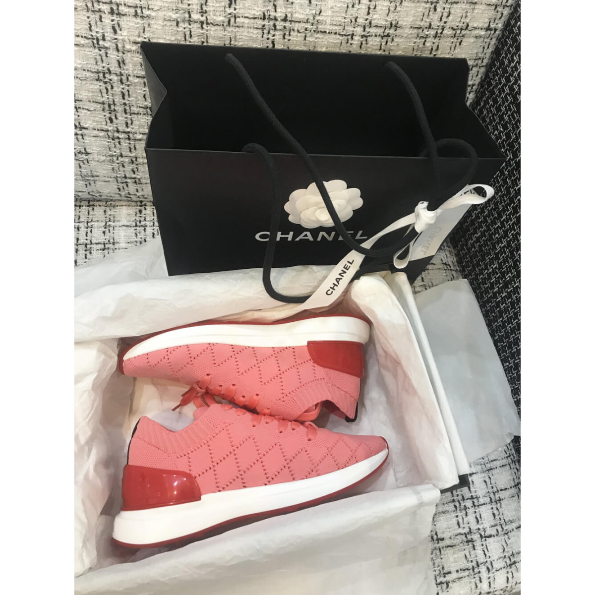 Chanel Mixed Fibers Sneakers G35549