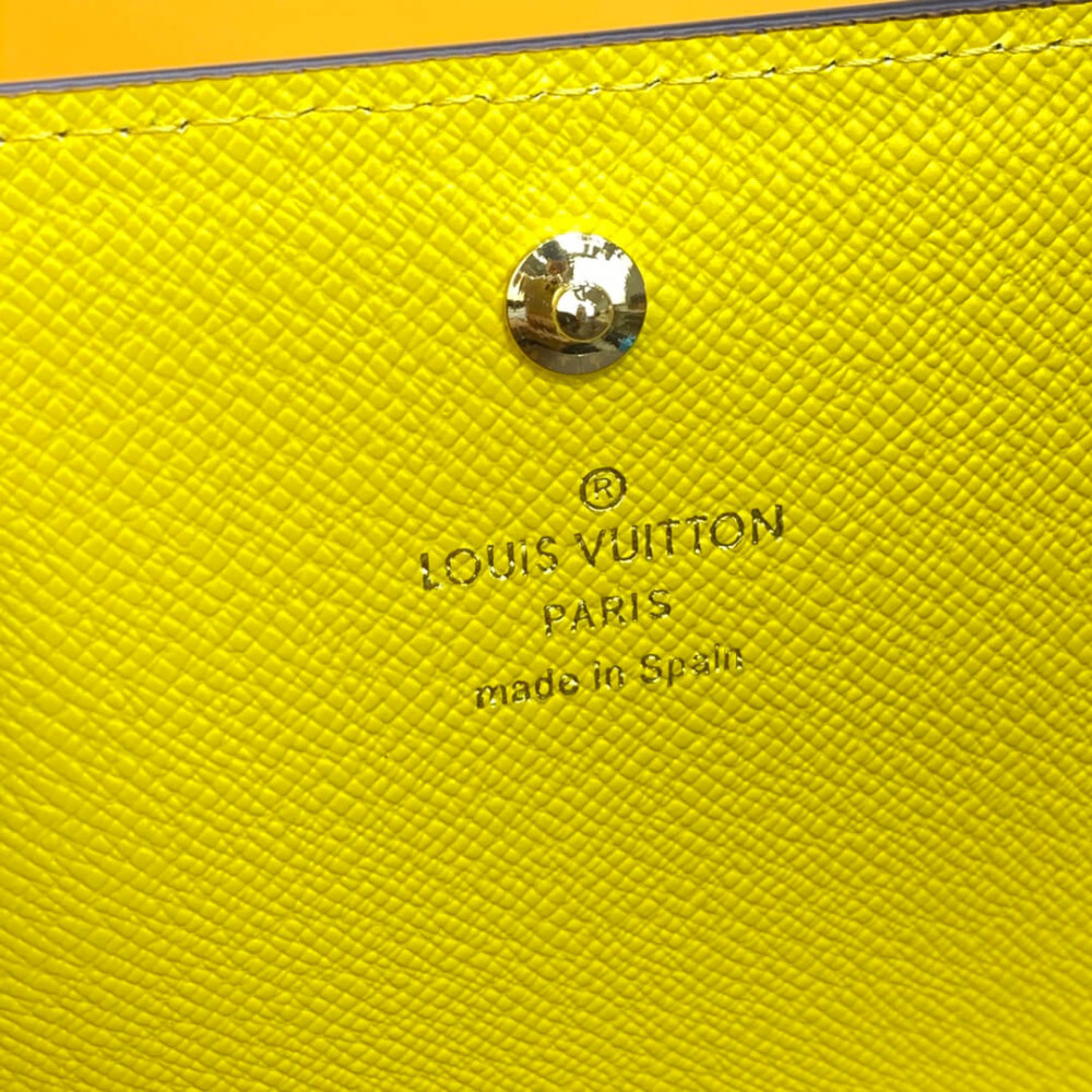 Louis Vuitton Vivienne Holidays Monogram Sarah Wallet Yellow M81608