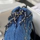 Chanel 22 Mini Handbag in Stitched Denim AS3980