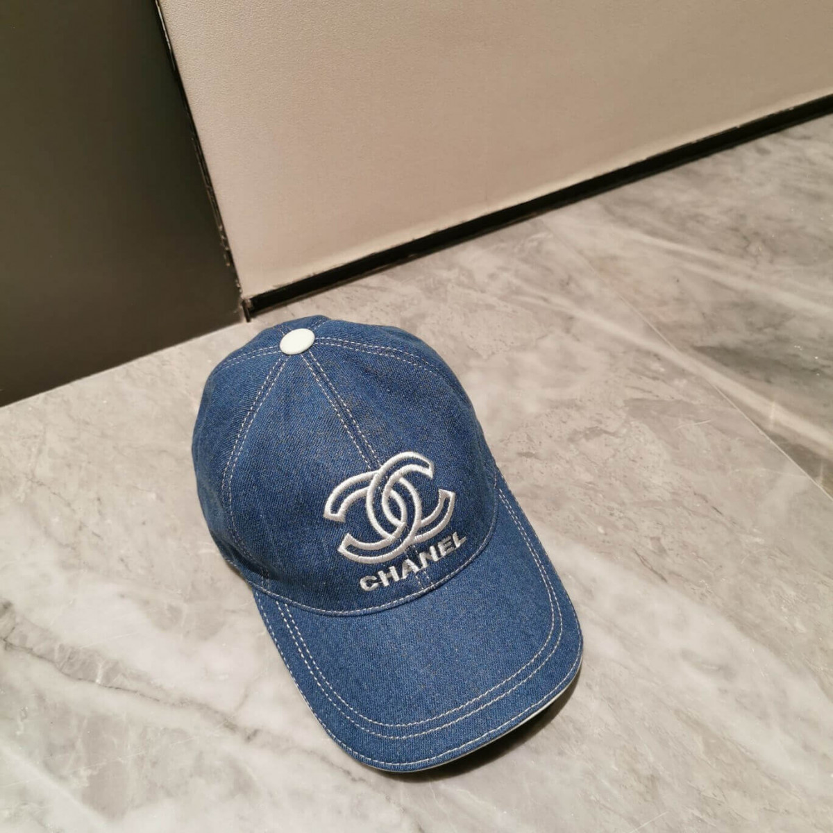 Chanel Denim CC Signature Baseball Cap D008